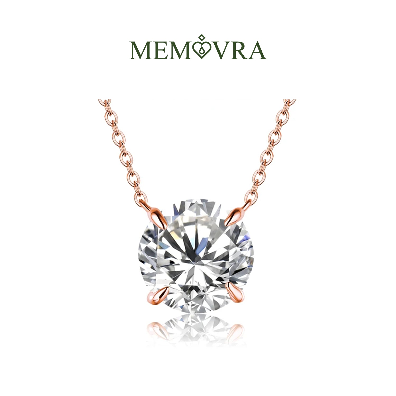 Radiant Moissanite Diamond Pendant Necklace